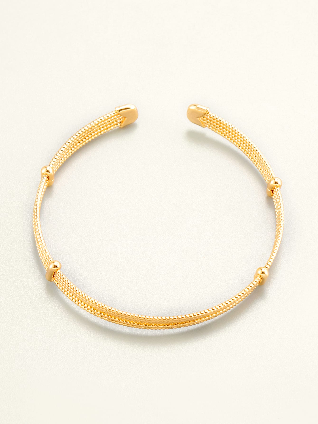 Fashion Designed Copper With 18K Gold Cuff Bracelet