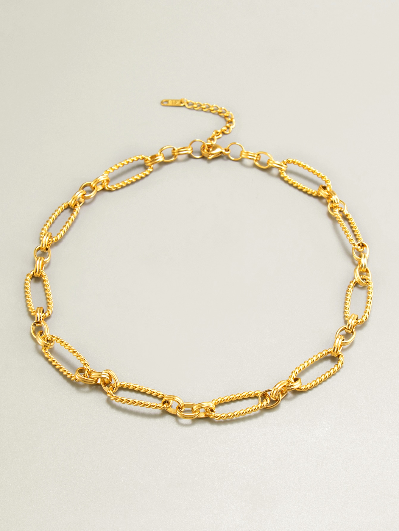 Twisted Paperclip Chain Bracelet​
